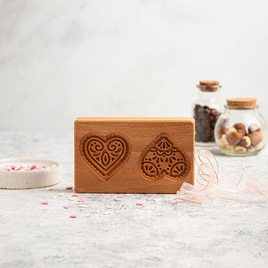 Wooden Cookie Mold Cutter Stamps For Baking Gingerbread