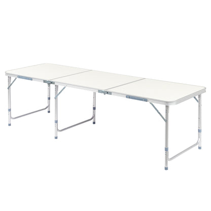 6ft 180 - 60cm Aluminum Alloy Folding Table Portable Foldable Desk For Camping P