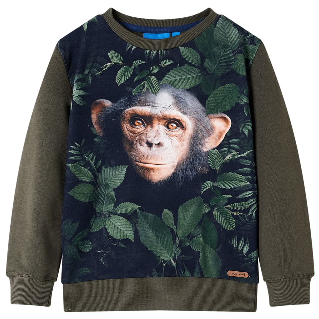 Children's sweatshirt khaki size 116 Children's sweatshirt dark khaki size 116