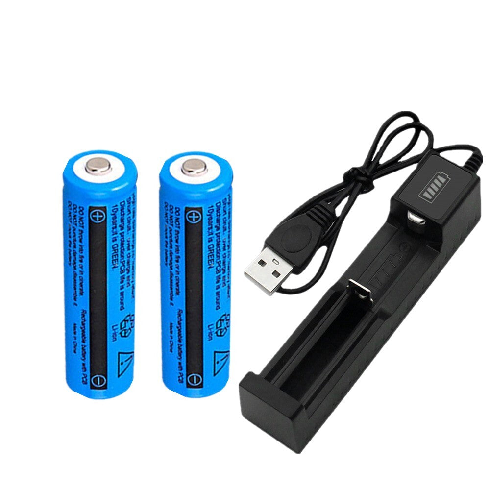 Li-ion Battery USB Charger 3000mAh 3.7V Rechargeable Lithium 18650 Lithium Batteries Charger For Torch Flashlight