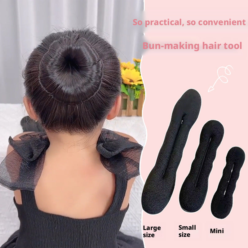 Sponge hair curling device-black-large-23cm-1 piece