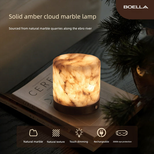 Lampe de table en marbre naturel