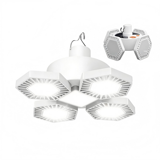 Lampe de camping 360 LED pour tente avec télécommande USB, 5 modes, autonomie 48 h