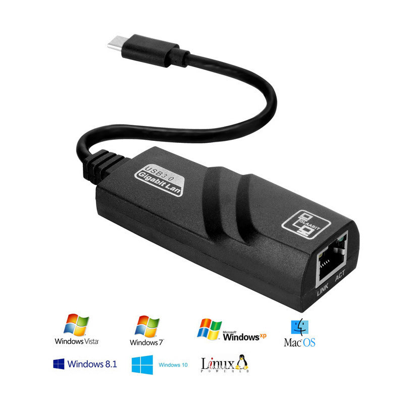 Adaptateur USB-C vers RJ45 Gigabit - Carte Réseau USB 3.1