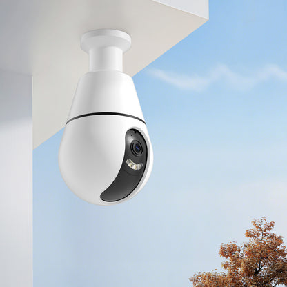 AI Detection 360 Degree HD 3MP CCTV Video Light Bulb E27 IP Wireless Mini Security Hidden Wifi Camera