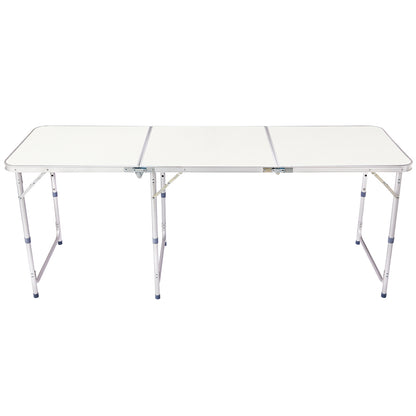 6ft 180 - 60cm Aluminum Alloy Folding Table Portable Foldable Desk For Camping P
