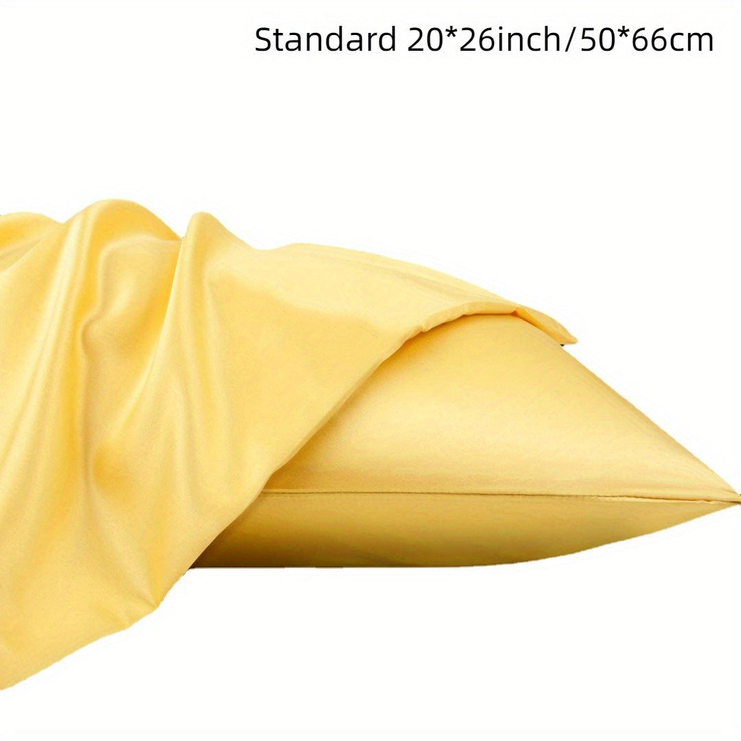Satin Cloth Solid Color Pillowcase
