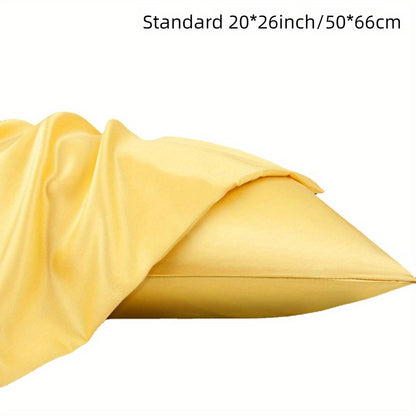 Satin Cloth Solid Color Pillowcase