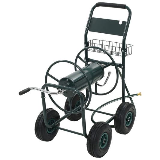 garden hose reel with 1/2" hose connection, 75 m steel