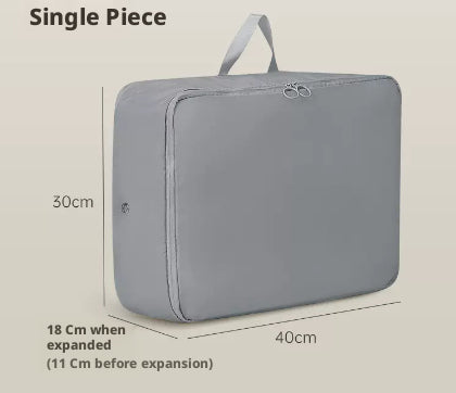 Sac de rangement compression pour bagage, très grande taille, gris, 1 pièce