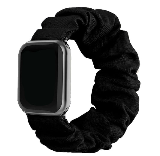 Large intestine hair band-38/40/41mm-suitable for Apple Watch-black-1 strip