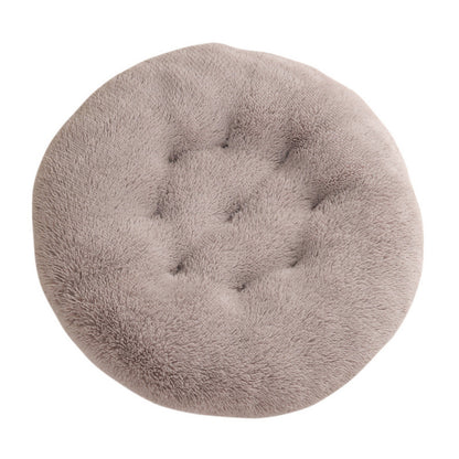 Round Pet Mat Dog Bed Plush Warm Sleep Dog Bed Cathouse Doghouse