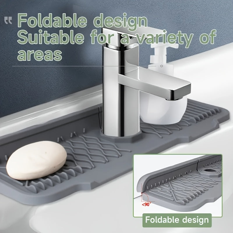 NonSlip Silicone Self-Draining Board,Large Kitchen Drain Board