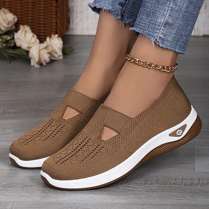 Womens Casual Flyknit Breathable Shoes