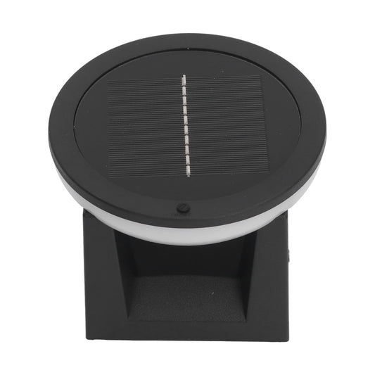 Solar Post Light Outdoor Column Pillar Lamp Y140 Round