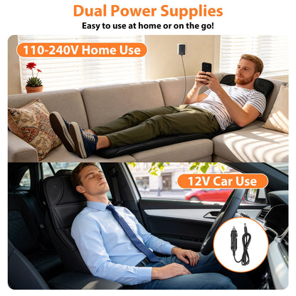Tapis de Massage Multifonction - Chaleur & Intensités Réglables