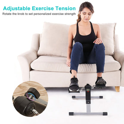 Mini Vélo d'Appartement Pliable - Pédalier Fitness Écran LCD