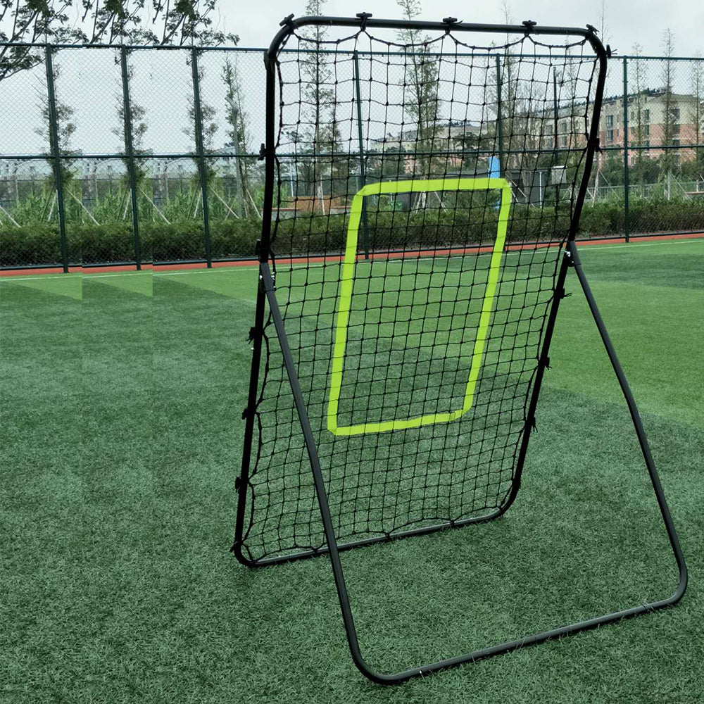 But de Football Rebond Acier Réglable - Filet d'Entraînement