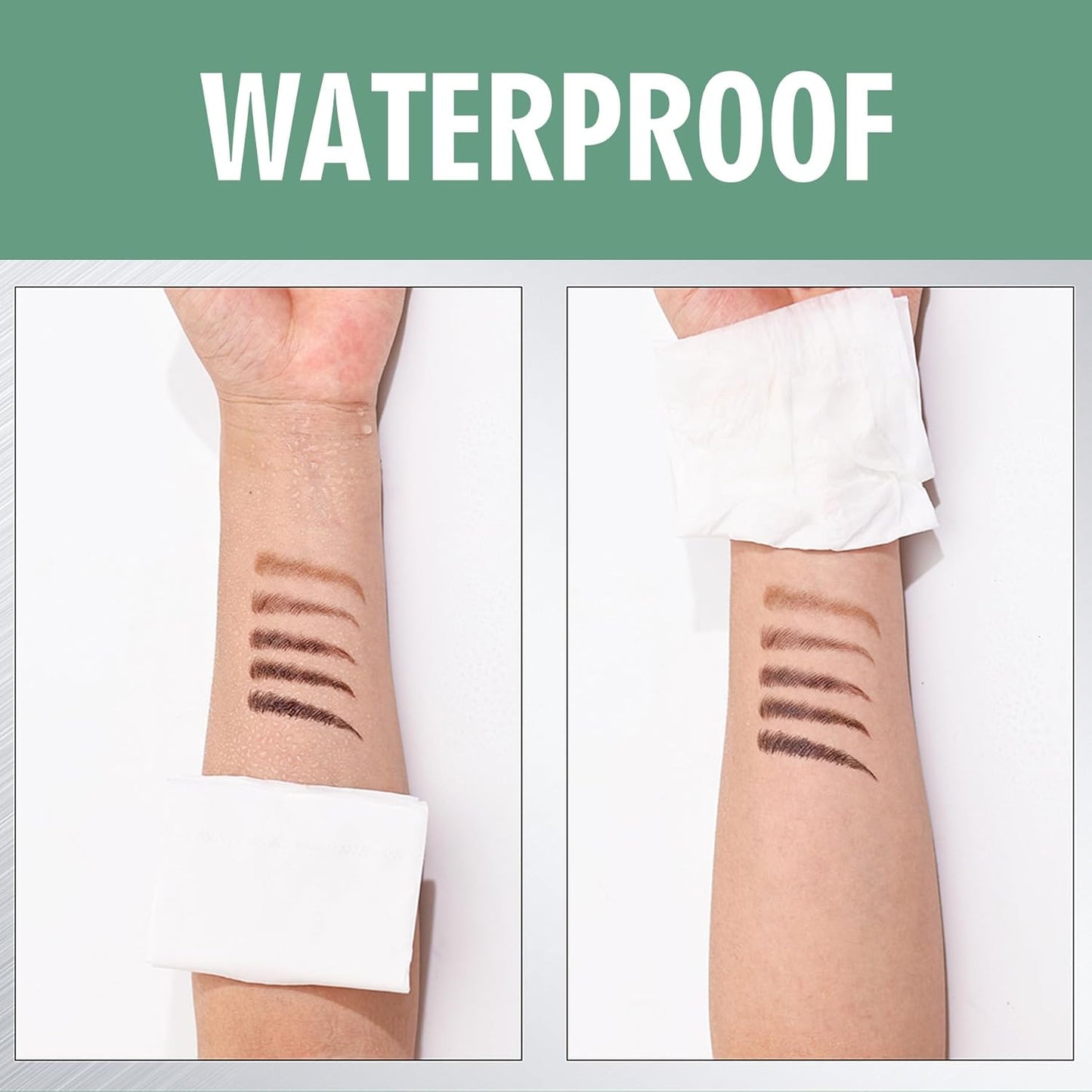Microblading Eyebrow Pen, Waterproof Eye Brow Pen With 4 - Fork - Tip Liquid Bro
