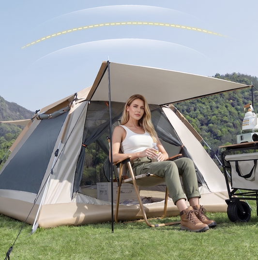 Tente de camping pliante automatique à ouverture instantanée, imperméable et anti-UV