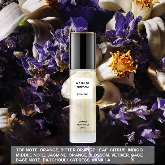 Water Of Freedom Luxury Fragrance 30ml,Long Lasting Floral Woody Scent With Jasmine, Orange Blossom Vanilla Notes, Travel Size Perfume Spray For Men & Women