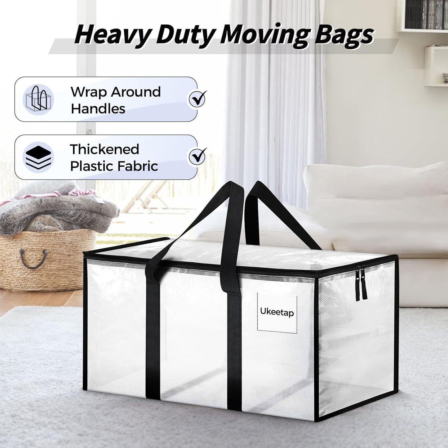 Thickened Large Capacity Foldable Travel Moving Storage Bag