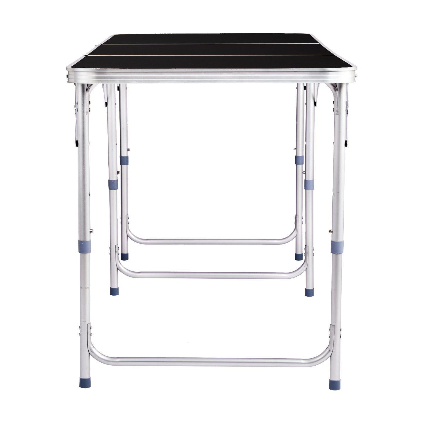 6ft 180 - 60cm Aluminum Alloy 3 - Fold Portable Folding Table, Adjustable Height