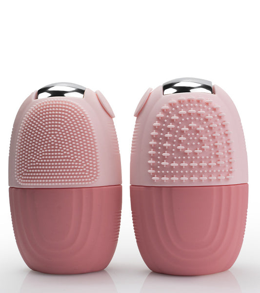Roller face ice mold-pink-silicone + zinc alloy-1 piece