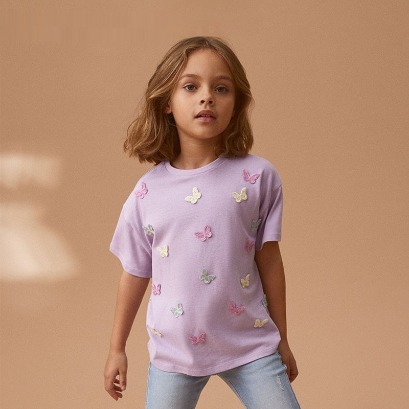 New Stylish Casual T-shirt For Little Girls