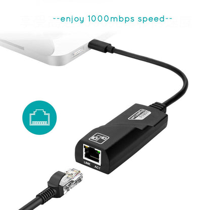 Adaptateur USB-C vers RJ45 Gigabit - Carte Réseau USB 3.1