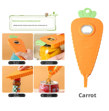 Radish bottle opener-yellow-PS iron TPR magnetic material-1 piece