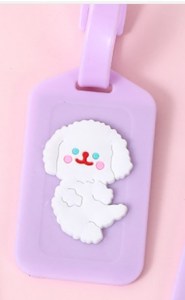 Étiquette de bagage, motif chiot, lot de 1