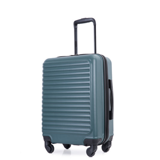 Valise cabine rigide ABS légère à roues, 20 pouces, vert