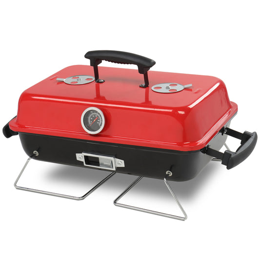 Portable Charcoal Grill, Tabletop Outdoor Barbecue Smoker, Small BBQ Grill For Outdoor Cooking  Camping Picnics Beach