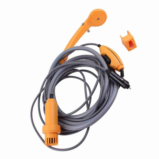 Douche de camping portable à débit réglable, étanche, 2,5 L/min, pommeau de douche extérieur