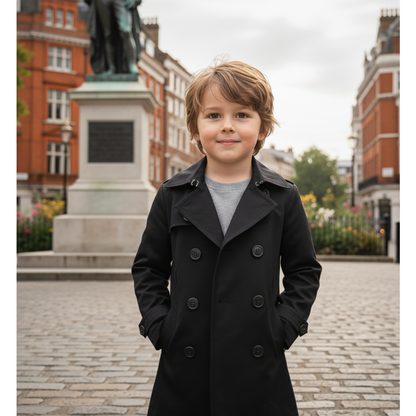 Trench-Coat Enfant Double Boutonnage Coton - 4 à 9 ans