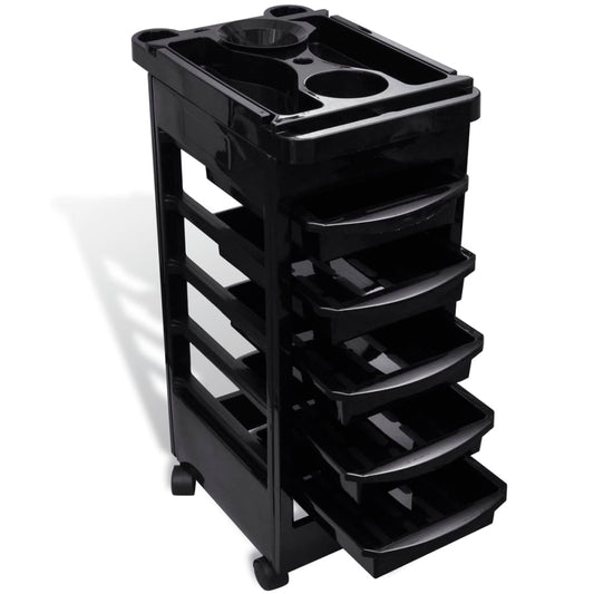 Hairdressing Trolley, Plastic with Wheels