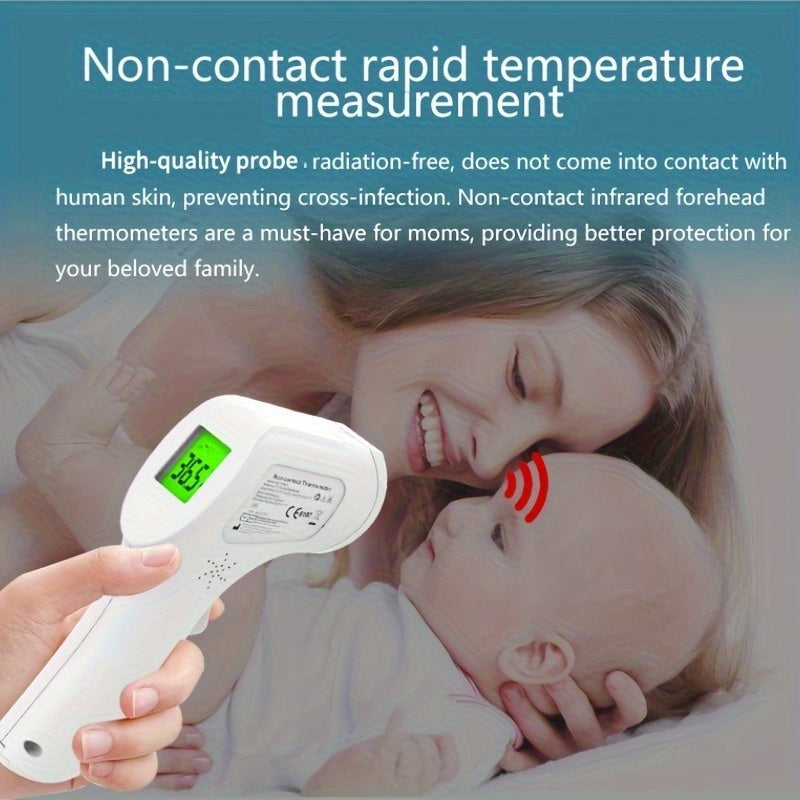 Medical Grade Forehead Thermometer for Adults,, Non-Contact Digital Infrared Thermometer, Backlit Display, °C/°F Display, Fever Alarm, Multifunctional Digital Thermometer for Home And Clinic, Fever Detection Device, Medical