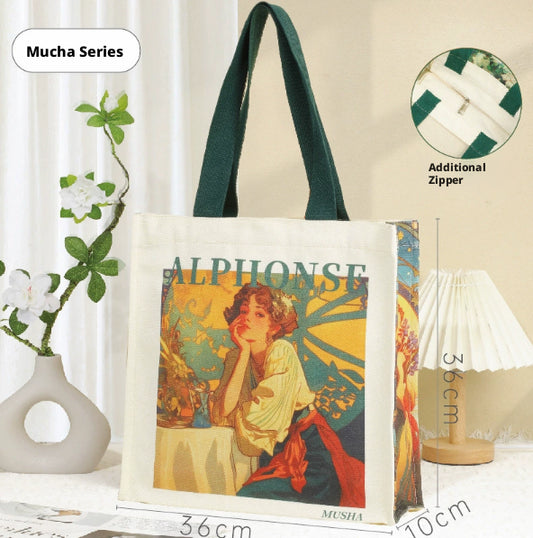 One-shoulder canvas bag-Muxia Yiyun model-1 piece