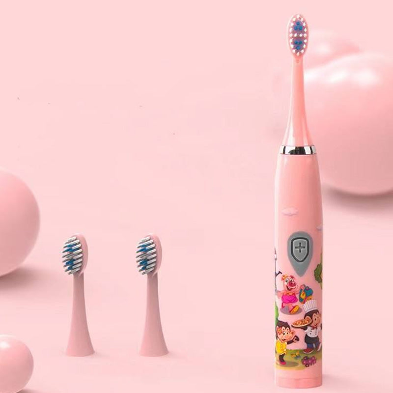 Children Sonic Electric Toothbrush IPX6 Waterproof Colorful Cartoon For Kid Use