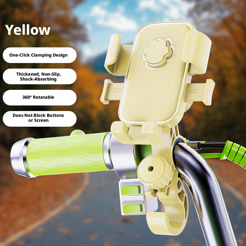 Hook mobile phone bracket-handlebar model-yellow-ABS-1 piece
