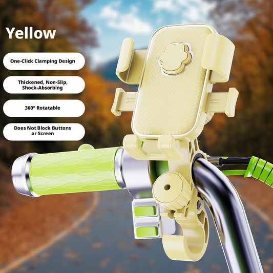 Hook mobile phone bracket-handlebar model-yellow-ABS-1 piece
