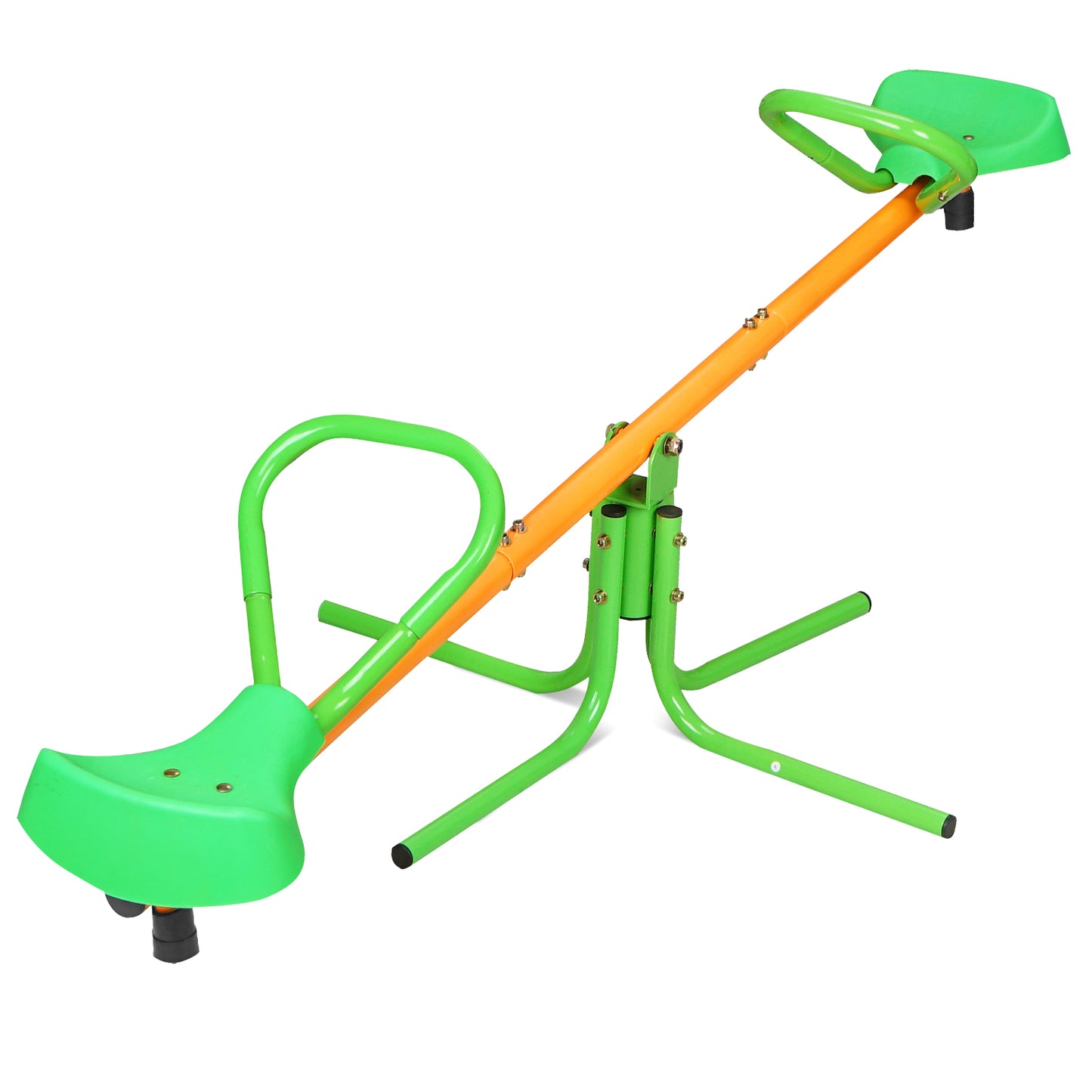 360 Degree Rotation Outdoor Kids Spinning Seesaw Sit Spin Teeter Totter Swivel Teeter