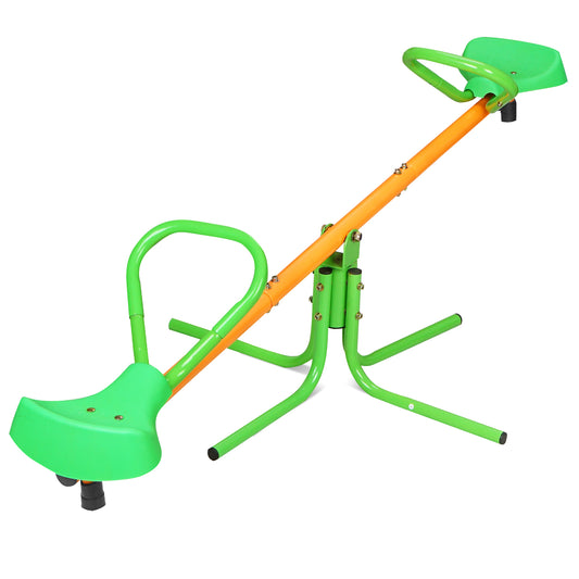 360 Degree Rotation Outdoor Kids Spinning Seesaw Sit Spin Teeter Totter Swivel Teeter