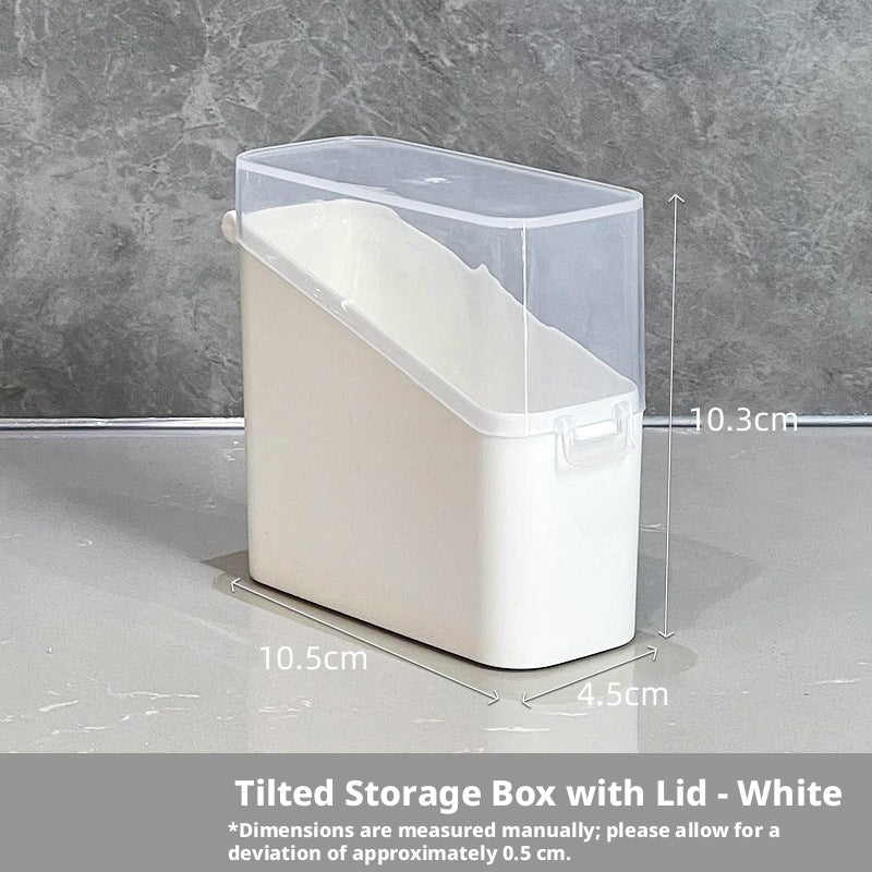 Refrigerator Storage Box-White-1 pack