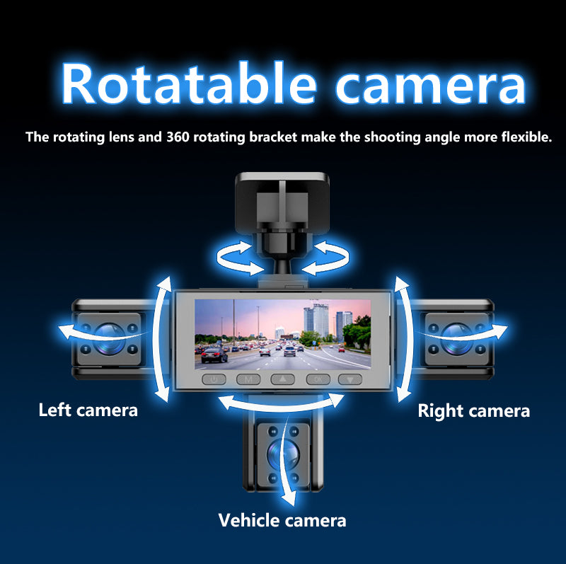 Enregistreur de Conduite 5 Caméras 1080P - Vision Nocturne App