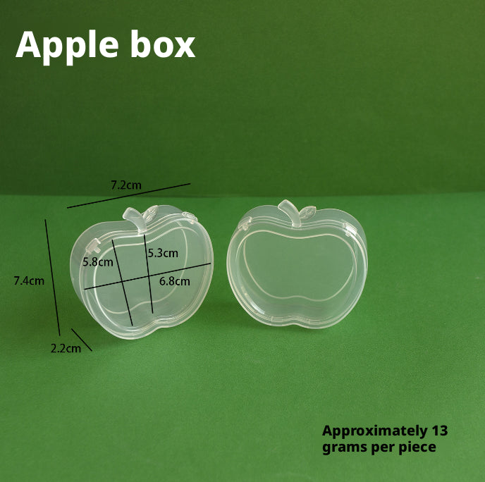 Apple-shaped storage box-transparent color-1 piece