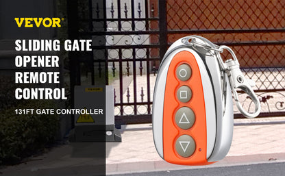 VEVOR Door Remote Control 4Button Garage Gate Door Opener Duplicator Clone Cloning Code Car Key Orange/Black Wireless Waterproof