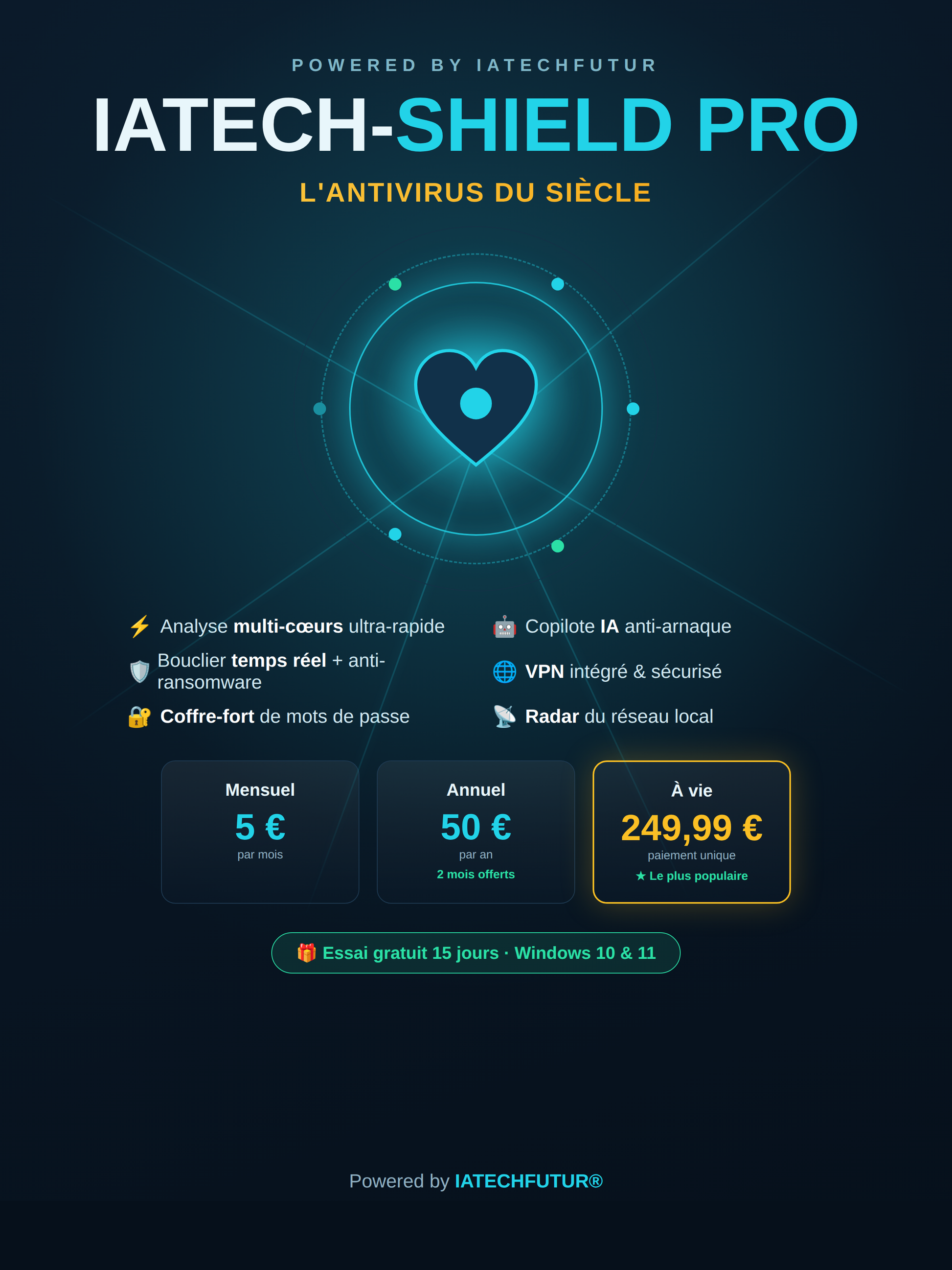 IATECH-SHIELD PRO abonnement mensuel